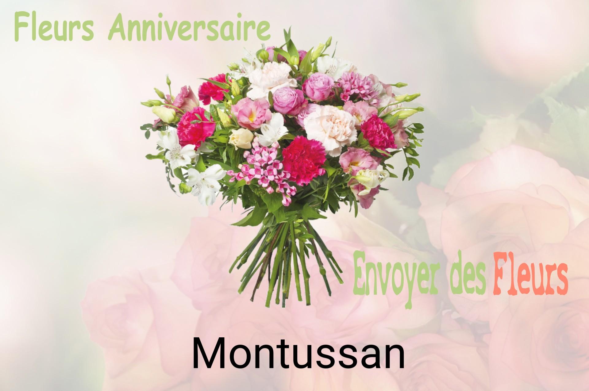 Bouquet de fleurs d’anniversaire livré à Montussan